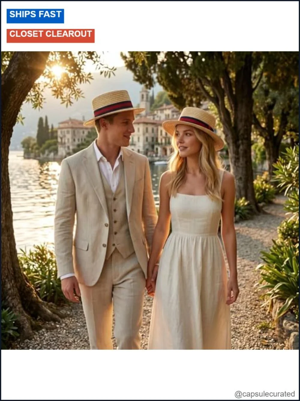 Handcrafted Straw Boater Hat for Women Men Gatsby Costume Skimmer Sun Hat